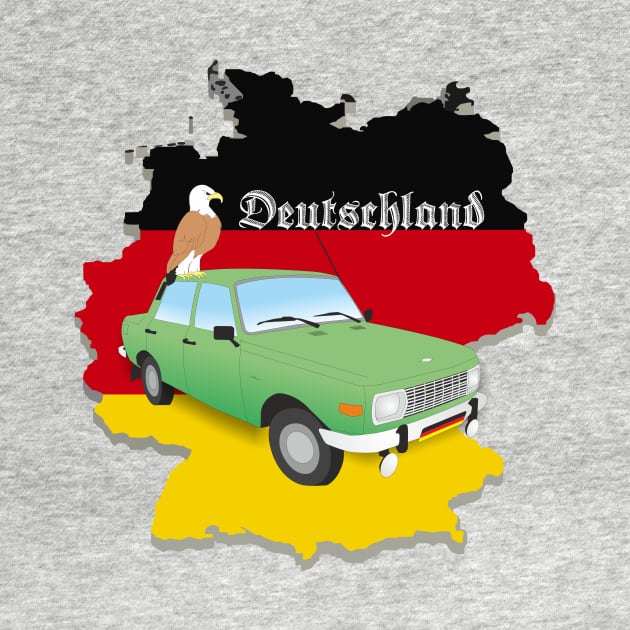 Germany Eagle and Wartburg Emblem by NorseTech